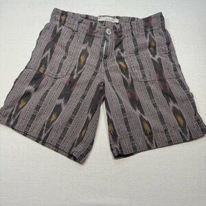 True Grit Dry Goods -Patterned Gray, Black, Red & Yellow Women's Shorts - Size 4